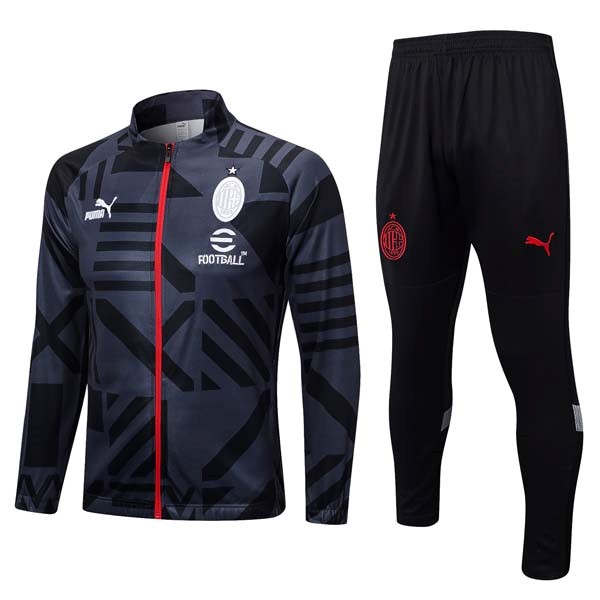 Chandal AC Milan 2023 2024 Gris Rojo